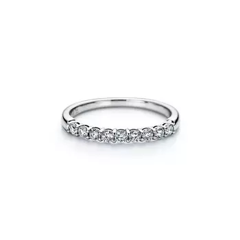 Кольцо Tiffany & Co Forever Band, платина/бриллианты