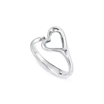 Кольцо Tiffany & Co. x Elsa Peretti Open Heart, серебро