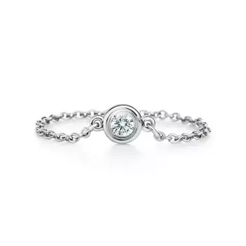 Кольцо Tiffany & Co. x Elsa Peretti Diamonds By The Yard, платина
