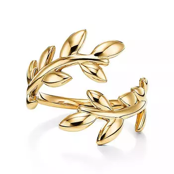 Кольцо Tiffany & Co. x Paloma Picasso Olive Leaf Bypass, золото