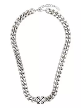 Колье Arrow Off-White, серебряный