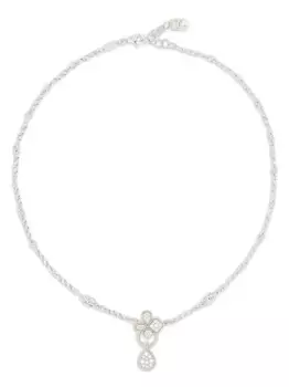 Колье Easy из белого золота с бриллиантами DOLCE & GABBANA, серебяный
