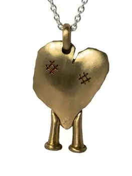 Колье Heart Boy Parts of Four, серебряный