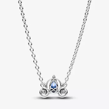 Колье Pandora x Disney Cinderella's Carriage Necklace, серебро