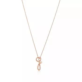 Колье Tiffany & Co. Letter "G", розовое золото