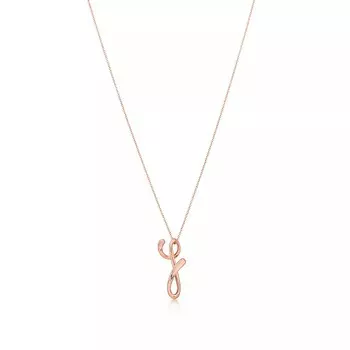 Колье Tiffany & Co. Letter "Y", розовое золото