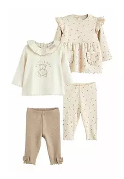Колготки 4 PIECE SET REGULAR FIT Next, цвет beige bear