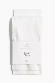 Колготки 70 ден H&M, белый