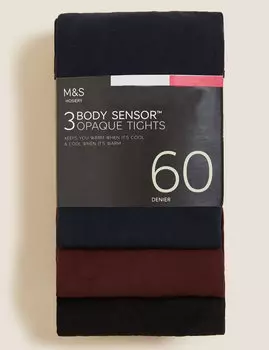 Колготки Body Sensor плотностью 60 ден, 3 шт. Marks & Spencer