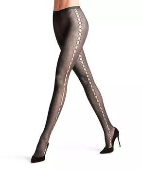 Колготки больших размеров сетка Falke, черный