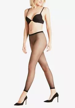 Колготки NET LEGGINGS TRANSPARENT FALKE, черный