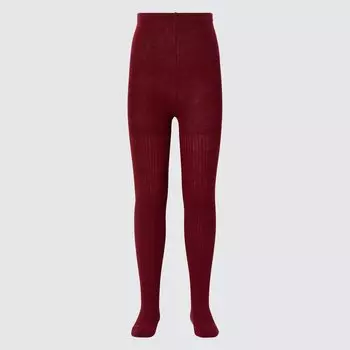 Колготки UNIQLO Heattech в рубчик, красный