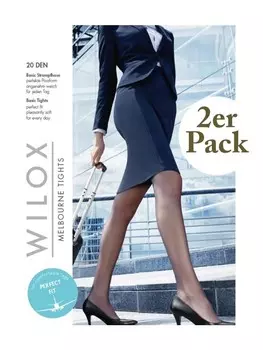 Колготки Wilox Melbourne 2er Pack, черный
