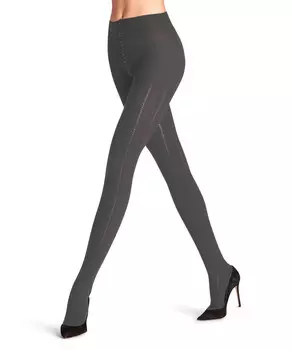 Колготки вышивка Falke, серый