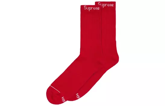 Коллекция осень-зима FW23, гольфы унисекс Supreme, 4 Pack (Red/Red)