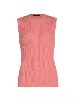 КОЛЛЕКЦИЯ Хлопковая рубашка без рукавов Saks Fifth Avenue, цвет rose