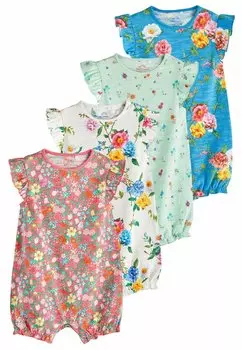 Комбинезон 4 PACK REGULAR FIT Next, цвет green blue red floral