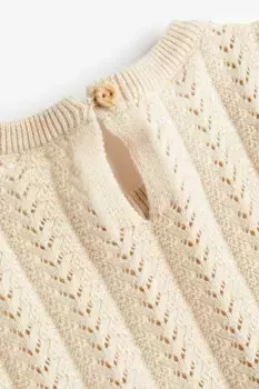 Комбинезон ажурной вязки H&M, бежевый