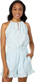 Комбинезон BCBGeneration Halter Neck Romper V1VX3D03, цвет Embroidered Stripe