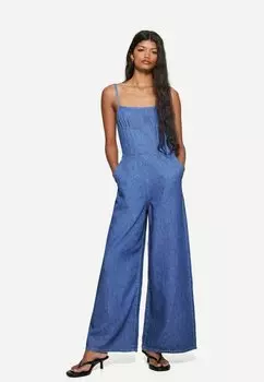 Комбинезон Bershka, цвет Light Blue Denim