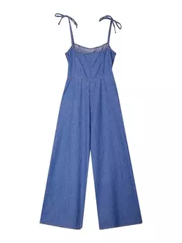 Комбинезон Bershka, синий деним