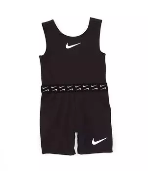 Комбинезон без рукавов Nike Little Girls 2T-6X на весь день, черный