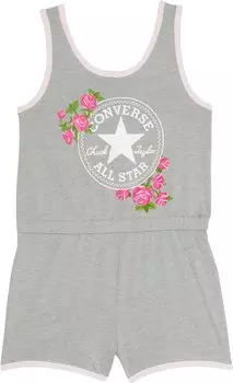 Комбинезон Converse Chuck Patch Romper, цвет Dark Grey Heather