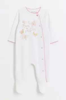 Комбинезон для девочки с бабочками River Island, белый