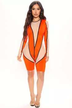 Комбинезон Fashion Nova RP16126, оранжевый