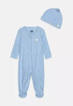 Комбинезон FOOTED COVERALL HAT SET Levi's, цвет light mist heather