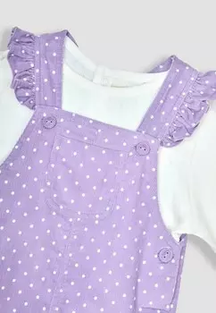 Комбинезон FRILL SET, REGULAR FIT JoJo Maman Bb, фиолетовый
