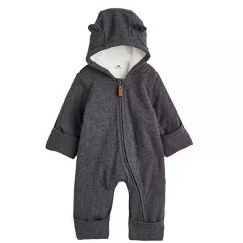 Комбинезон H&M Hooded, темно-серый