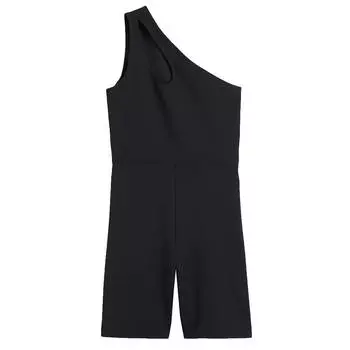 Комбинезон H&amp;M Ribbed One-shoulder Bodysuit, черный