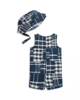 Комбинезон и шапочка в стиле пэчворк для мальчиков - Baby Ralph Lauren, мультиколор