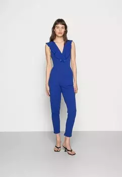 Комбинезон LEAH RUFFLE V NECK JUMPSUIT WAL G., цвет cobalt blue