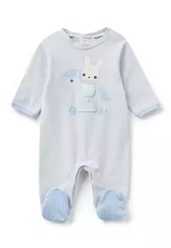 Комбинезон LONG WITH PRINT United Colors of Benetton, цвет blue