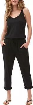 Комбинезон Michael Stars Theo Cotton Modal Tank Jumpsuit, черный