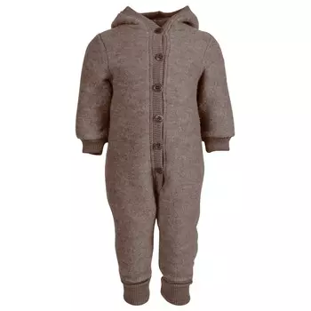 Комбинезон Mikk-Line Wool Baby Suit with Hood, цвет Melange Denver