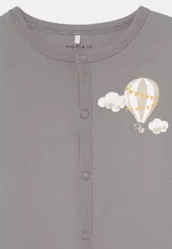 Комбинезон Nbnnightsuit Balloon 2 Pack Unisex Name it, серый