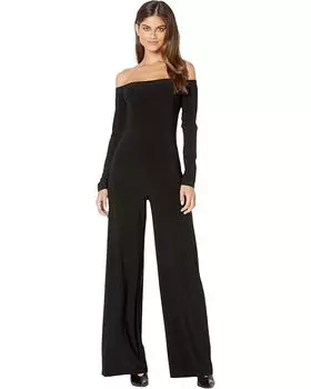 Комбинезон Norma Kamali Off-Shoulder Jumpsuit, черный