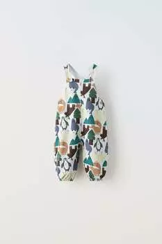 Комбинезон полярных животных ZARA, серо-голубой