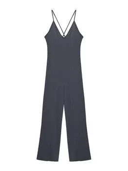 Комбинезон Pull&Bear Jumpsuit, темно-серый