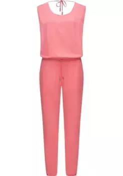 Комбинезон Ragwear "Noveel", шикарный, длинный женский комбинезон с завязками, коралловый