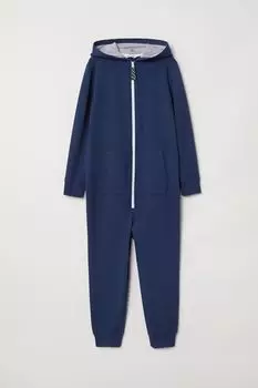Комбинезон с капюшоном H&M, черный