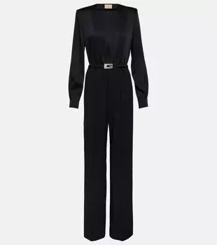 Комбинезон с поясом Gucci, черный