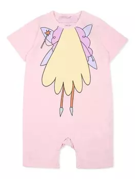 Комбинезон с принтом феи Stella McCartney Kids, розовый