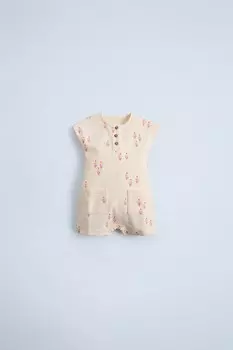 Комбинезон с принтом мороженое ZARA, ваниль