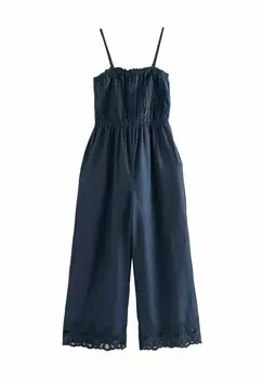 Комбинезон SHIRRED WIDE LEG Next, синий