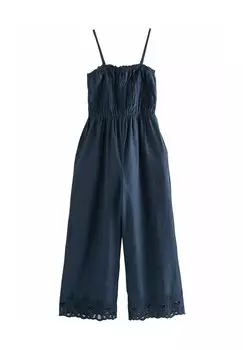 Комбинезон SHIRRED WIDE LEG Next, синий