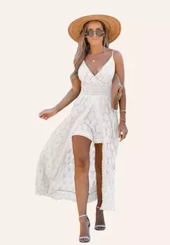 Комбинезон SMOCKING Cupshe, белый